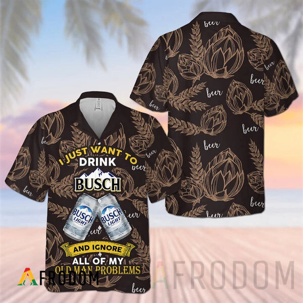 Busch Light Custom Name Hawaiian Shirt Gift Idea