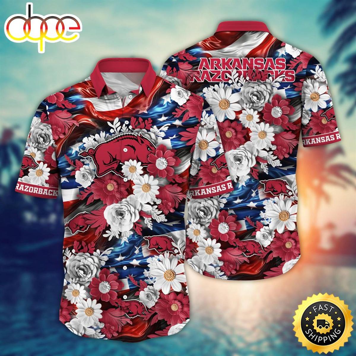 Ncaa Pirates Razorback Hawaiian Shirt Size Fron S To 5xl