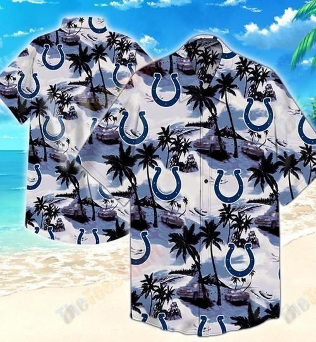Indianapolis Custom Name Colts Hawaiian Shirt