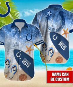 Indianapolis Custom Name Colts Hawaiian Shirt