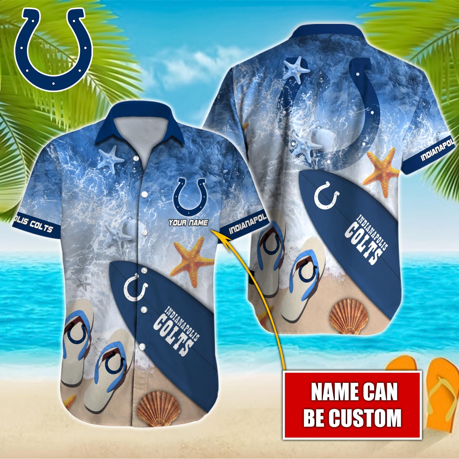 Indianapolis Coconut Tree Colts Hawaiian Shirt For Men Women