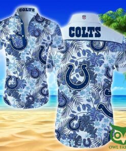 Indianapolis Dark Blue And Indigo Blue Colts Hawaiian Shirt Outfit For Men