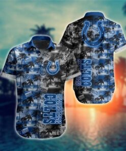 Floral Summer Indianapolis Colts Hawaiian Shirt Size Fron S To 5xl