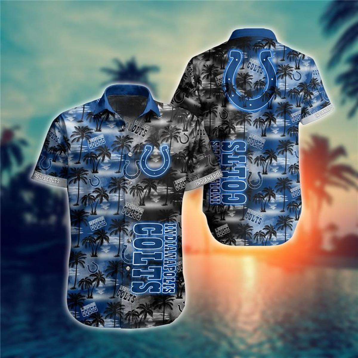 Personalized Indianapolis Colts Hawaiian Shirt For Men Women