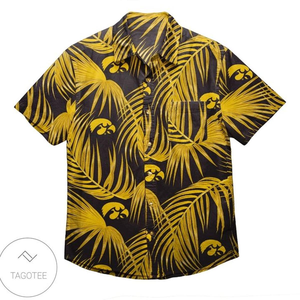 Iowa Hawkeyes Football Print Hawaiian Shirt For Fans