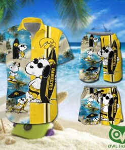 Iowa Hawkeyes Wes & Willy Black Hawaiian Shirt For Fans