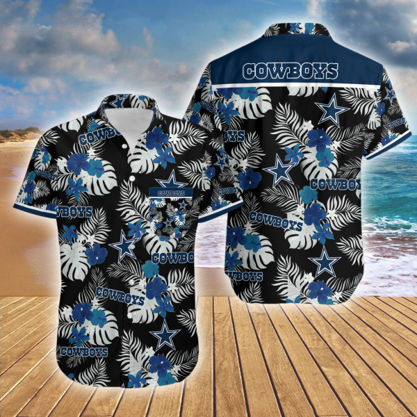 Parrots Couple Dallas Cowboys Hawaiian Shirt