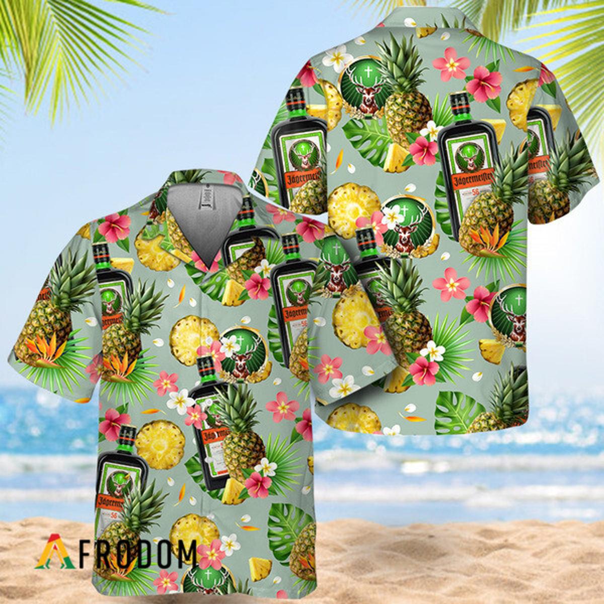 Find Skull Tropical Pineapple Hawaiian Shirt