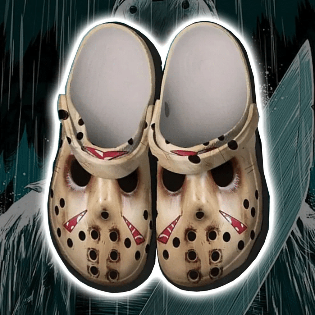 Jason Voorhees Friday The 13th Horror Movie Halloween Crocs For Men And Women