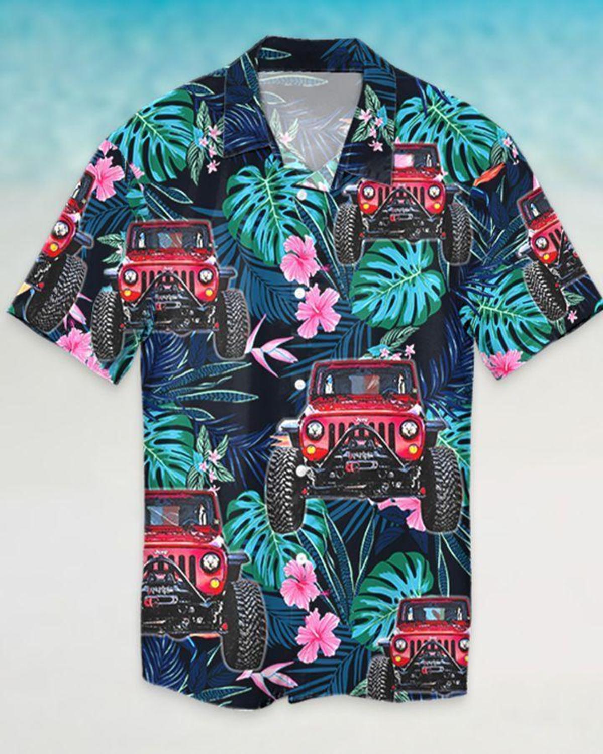 Sunset Duck Jeep Hawaiian Shirt For Men And Women