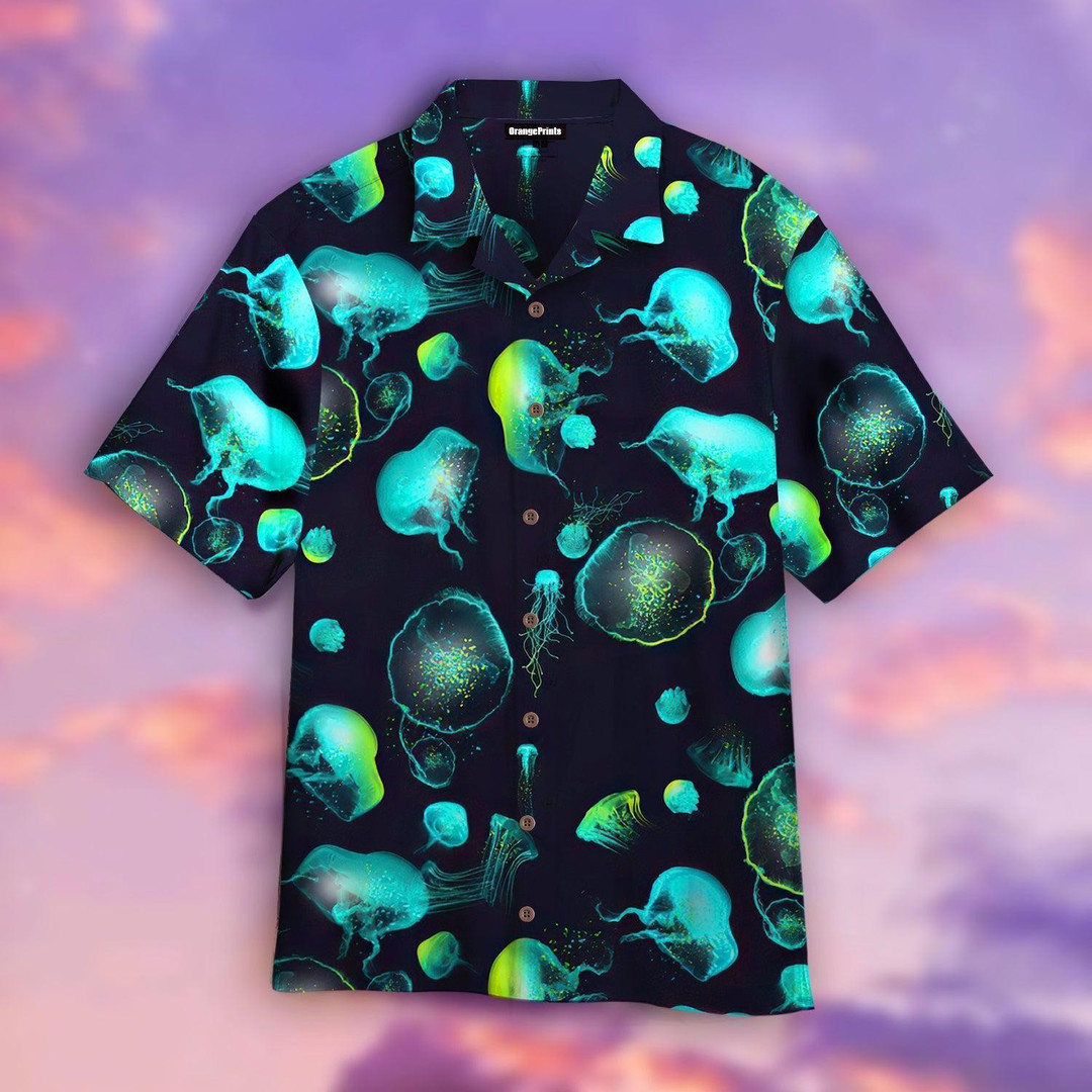 Magical Jellyfish Hawaiian Shirt Outfit For Men