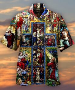 Jesus Catholic Christian Hawaiian Shirt Outfit For Men