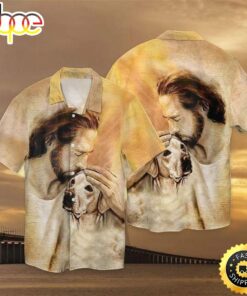 Jesus Love Labrador Dog Christian Hawaiian Shirt Outfit For Men