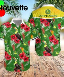 Tropical Summer Beach John Deere Hawaiian Shirt Gifts Idea