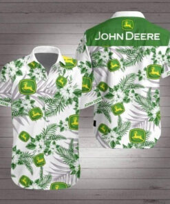 John Deere Hawaiian Shirt Gift For Dad