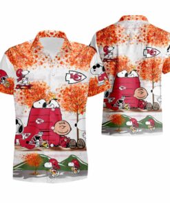 Kansas City Chiefs Autumn Snoopy Aloha Shirt For Men Women