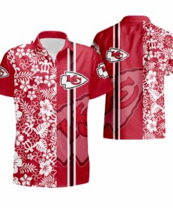 Kansas City Chiefs Floral And Turtle Hawaiian Shirt Gift For Dad