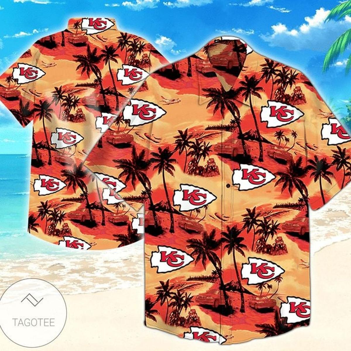 Kansas City Chiefs Weed Red Hawaiian Shirt Gift Idea