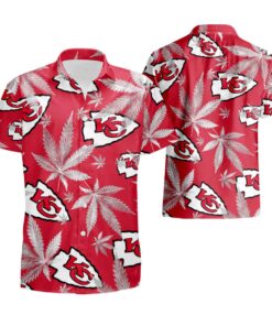 Kansas City Chiefs Weed Red Hawaiian Shirt Gift Idea