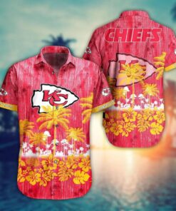 Kc Chiefsl Hawaiian Shirt Graphic Tropical Pattern Style Summer