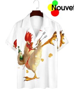 Kung Fu Rooster Top Gun Hawaiian Shirt Size Fron S To 5xl