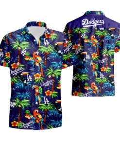 La Dodgers Hawaiian Shirt Size Fron S To 5xl