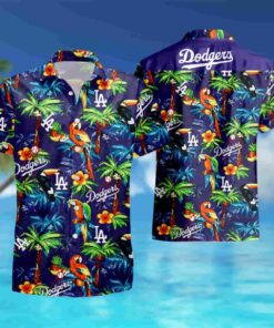 La Dodgers Hawaiian Shirt Size Fron S To 5xl