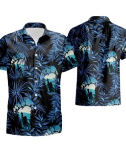 Legend Bigfoot Tropical Blue Big Foot Hawaiian Shirt Size Fron S To 5xl 1