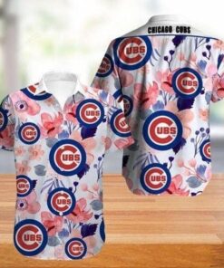 Chicago Cubs Tommy Bahama Tropical Horizons Hawaiian Shirt