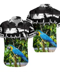 Love Nature Macaw Hawaiian Shirt Size Fron S To 5xl