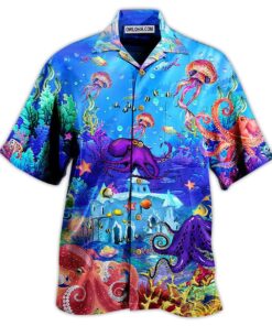 Love Ocean Forever Hawaiian Shirt Octopus