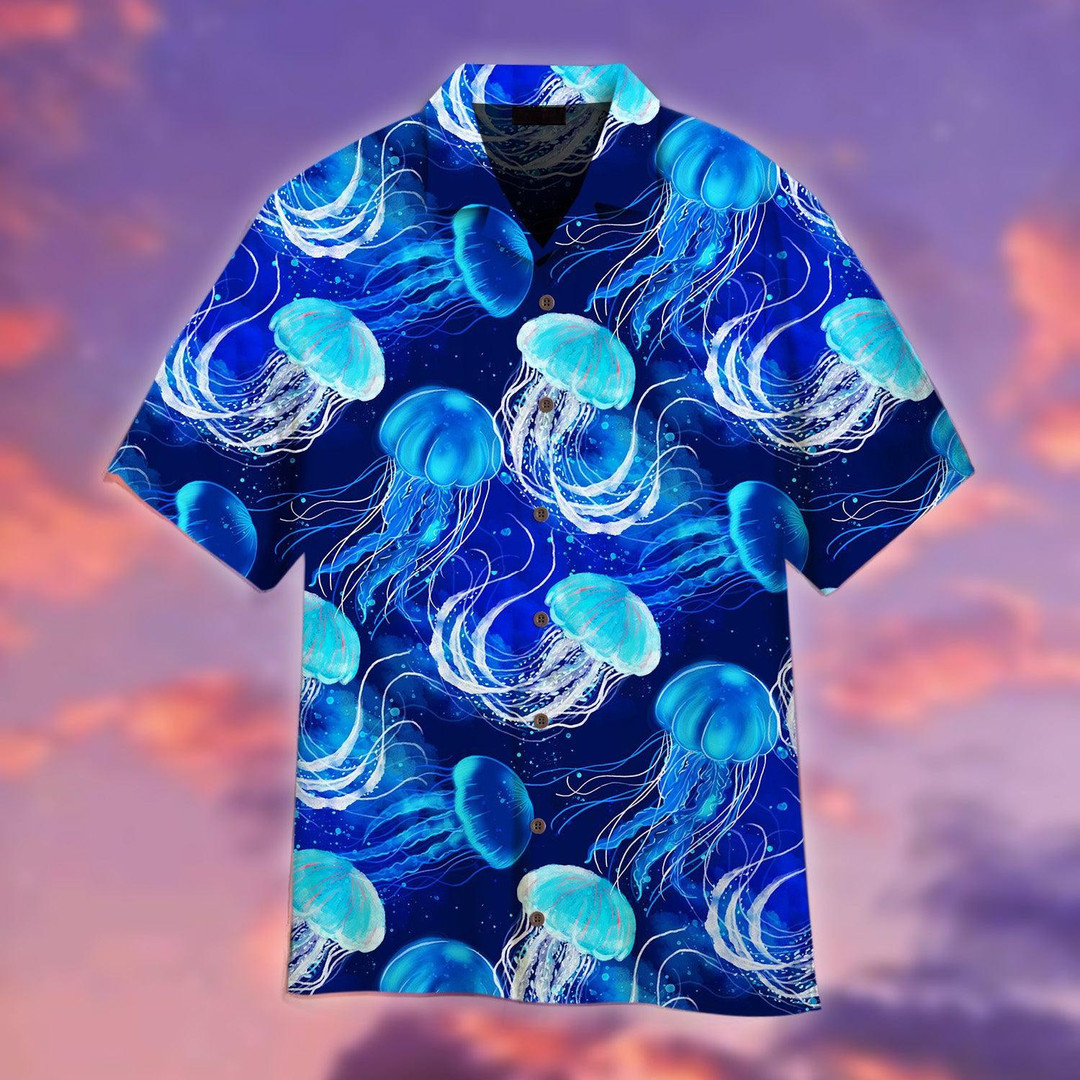 Big Jellyfish Galaxy Lovers Apparel Hawaiian Shirt For Men Women