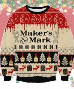 Maker’s Mark Whisky Ugly Christmas Sweater Gift For Fans