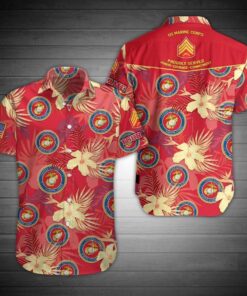 Usmc Aloha Hawaiian Shirt For Summer Gift For Marines