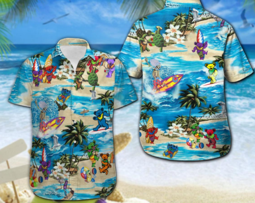 Dancing Bears Hawaiian Shirt Gifts Idea