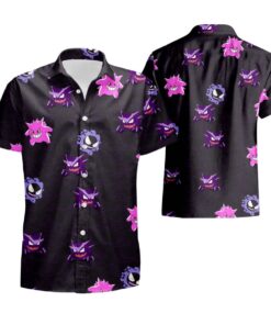 Men Gengar Pokemon Hawaiian Shirt Gift