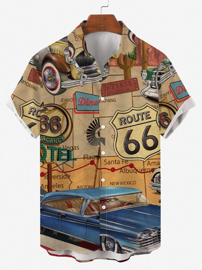 Classic Cars Corvette Hawaiian Shirt For Men Women