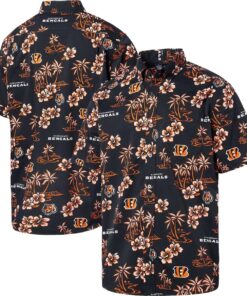 Men’s Cincinnati Bengals Reyn Spooner Black Kekai Hawaiian Shirt