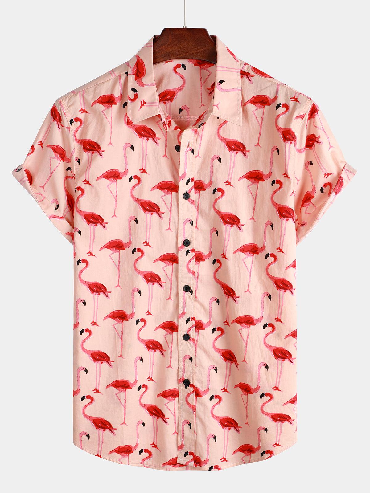 Gradient Flamingo Hawaiian Shirt Best Gift For Fans