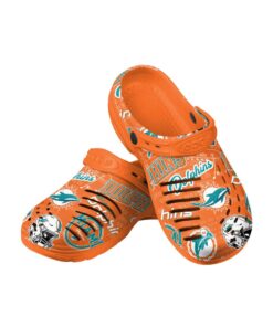 Mens Historic Print Clog With Strap Miami Dolphin Crocs