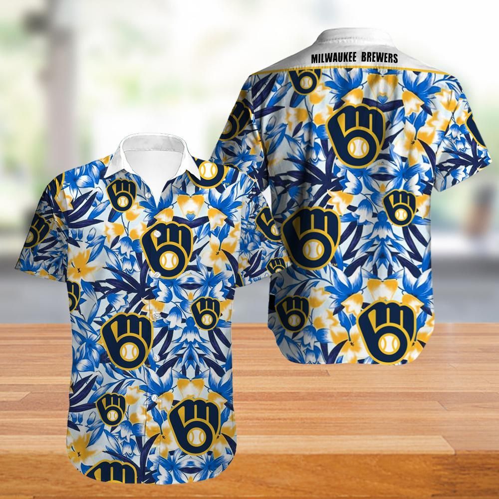 Wisconsin Milwaukee Brewers Hawaiian Shirt Outfit For Men