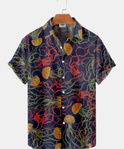 Jellyfish Hawaiian Shirt For Men Women