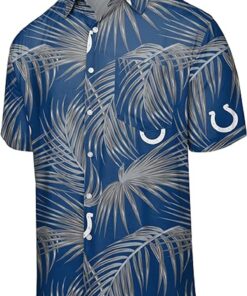 Men’s Nfl Floral Tropical Indianapolis Colts Hawaiian Shirt For Men Women