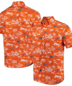 Men’s Reyn Spooner Orange Florida Gators Classic Buccaneers Hawaiian Shirt