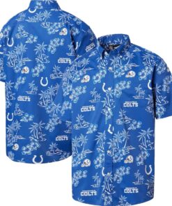 Men’s Reyn Spooner Royal Indianapolis Colts Hawaiian Shirt