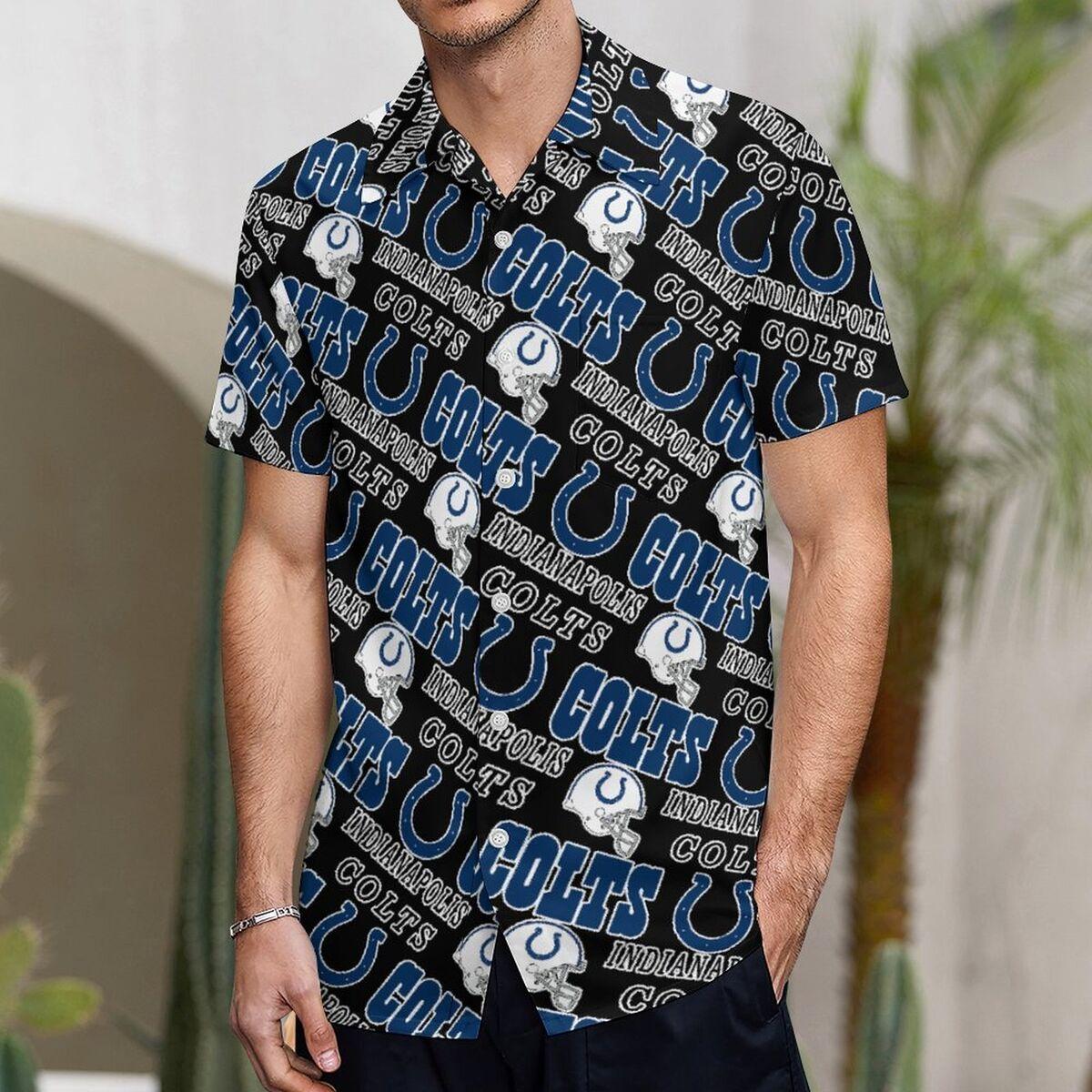Tropical Pattern Beach Summer Indianapolis Colts Hawaiian Shirt