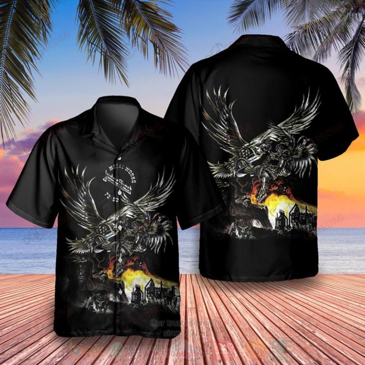 Defenders Of The Faith Album Judas Priest Hawaiian Shirt Size Fron S To 5xl