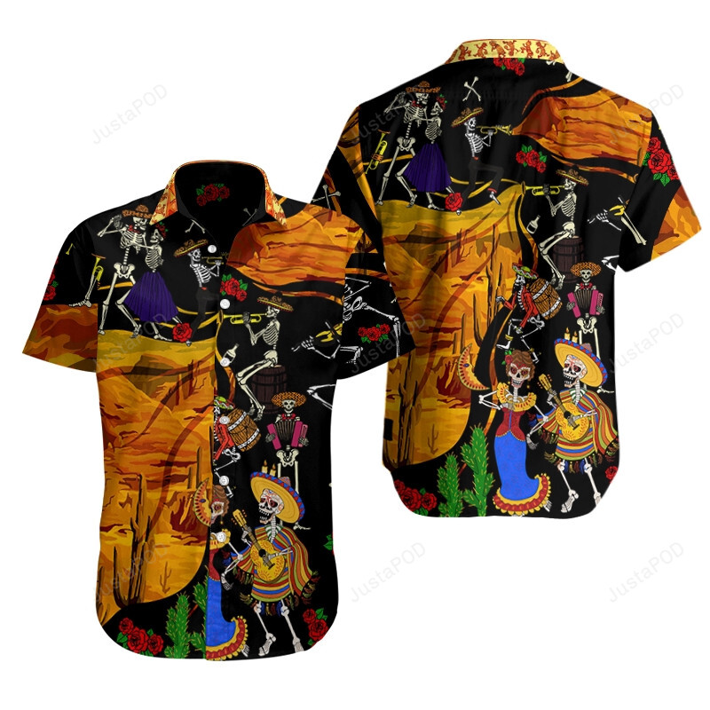 Dia De Mexico Day Of The Dead Hawaiian Shirt For Men Women