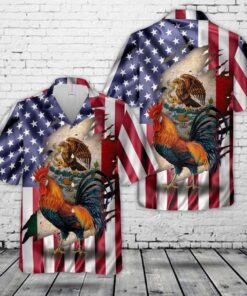 Hawaiian Shirt Rooster Top Gun Outfit For Men