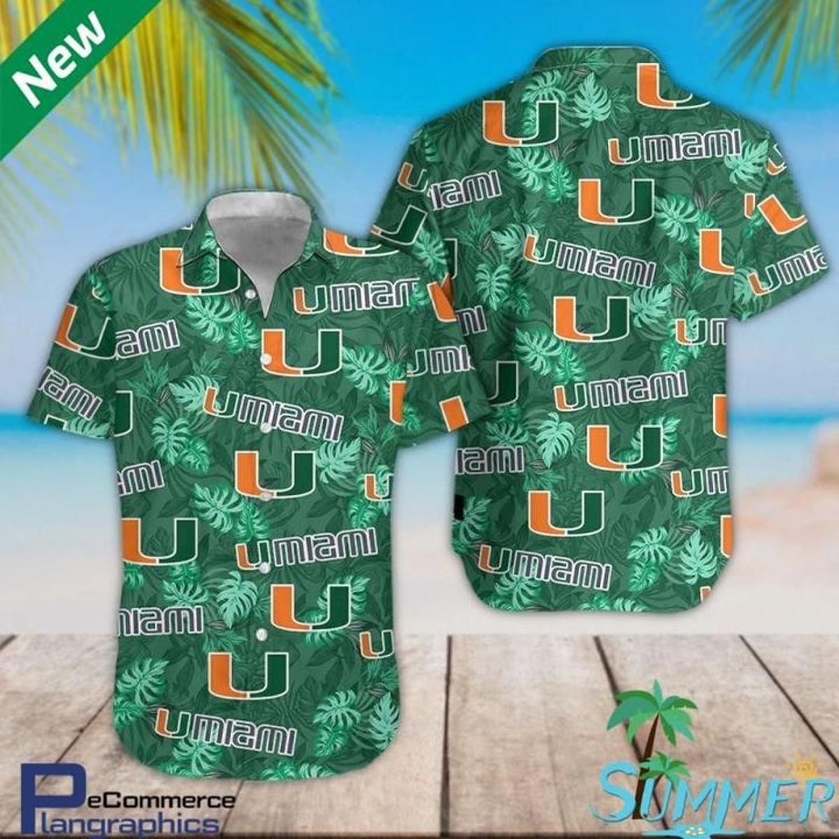 Miami Hurricanes Hawaiian Shirt For Men Women